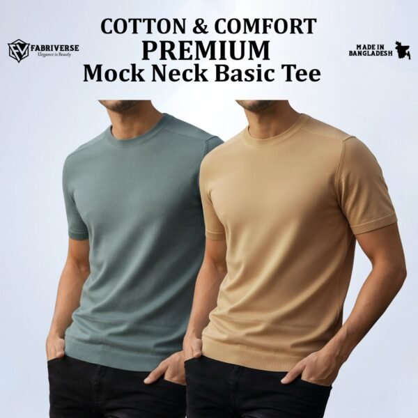 Premium Mock Neck (Pastle-Beige)