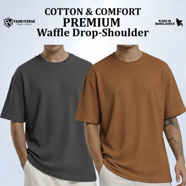 Premium Waffle Drop (Silver-Brown)