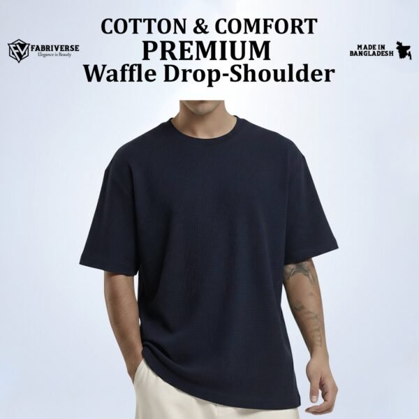 Premium Waffle Drop (Navy)