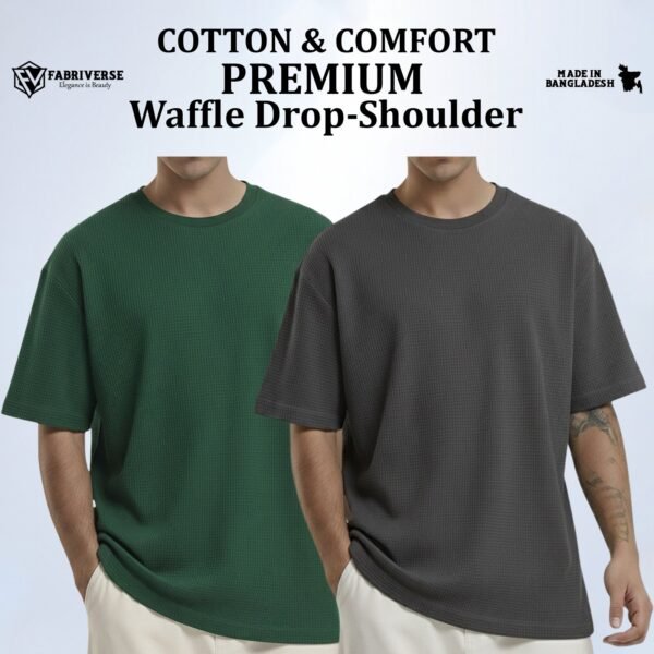 Premium Waffle Drop (B.Green-Silver)