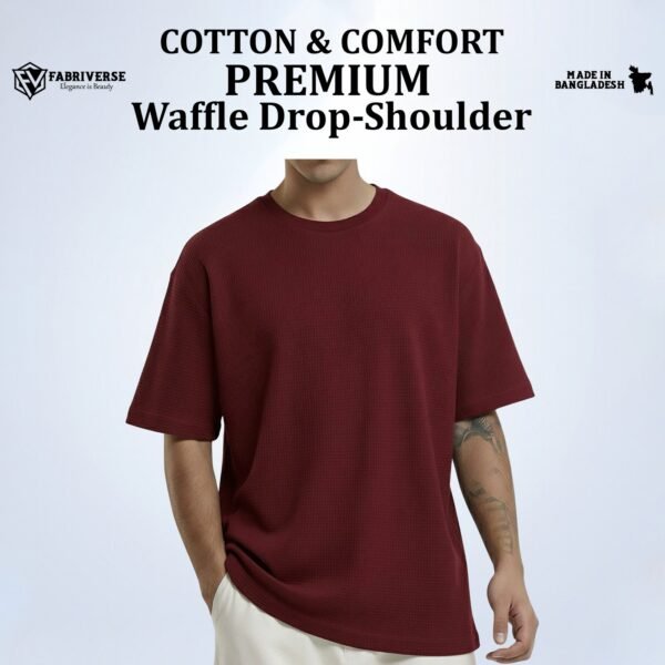 Premium Waffle Drop (Maroon)