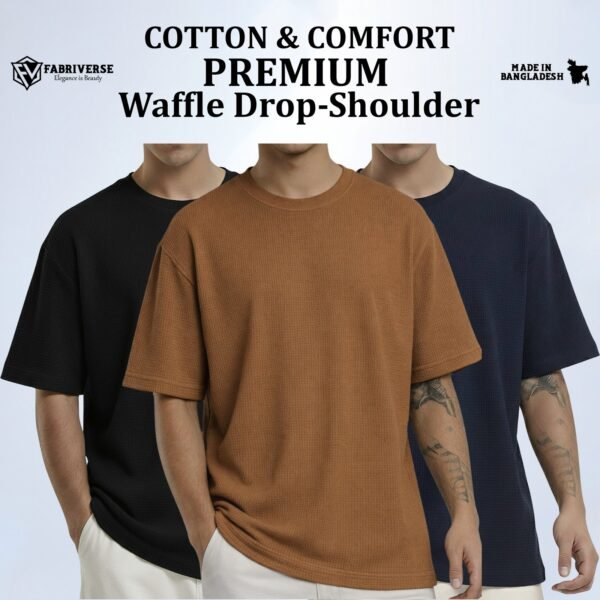 Premium Waffle Drop (Black-Brown-Navy)