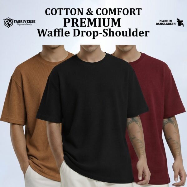 Premium Waffle Drop (Brown-Black-Maroon)