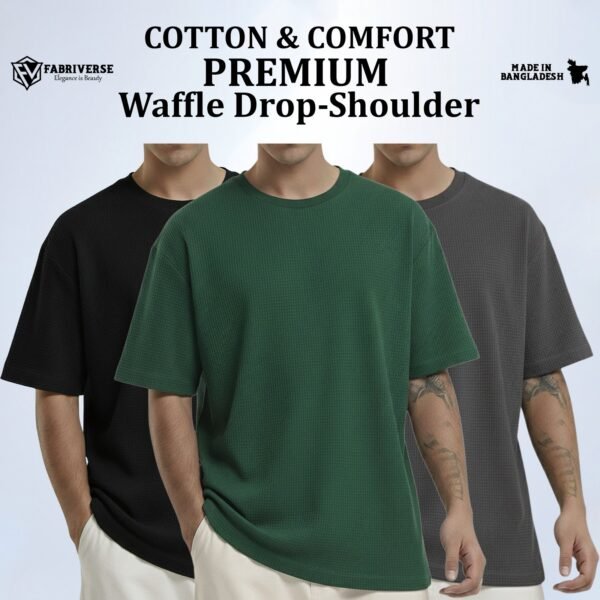 Premium Waffle Drop (Black-B.Green-Silver)