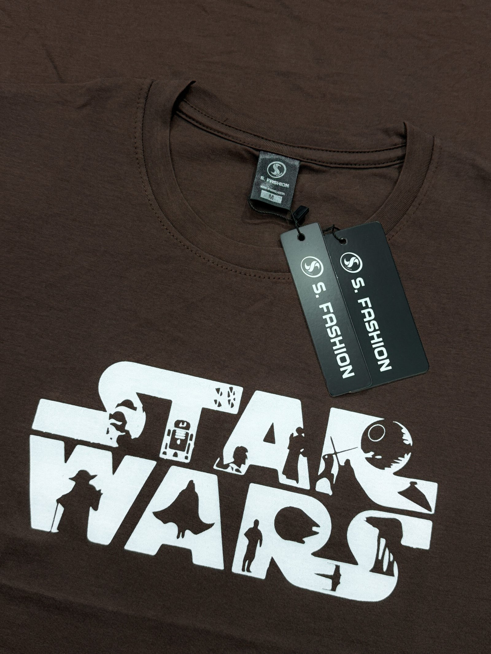 Printed Basic T-Shirt (Coffee) - Image 2