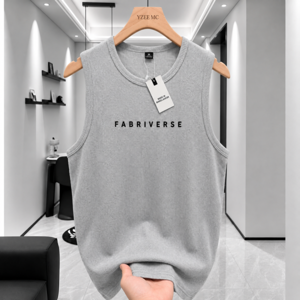 Premium Waffle Tank Top (Pearl White)