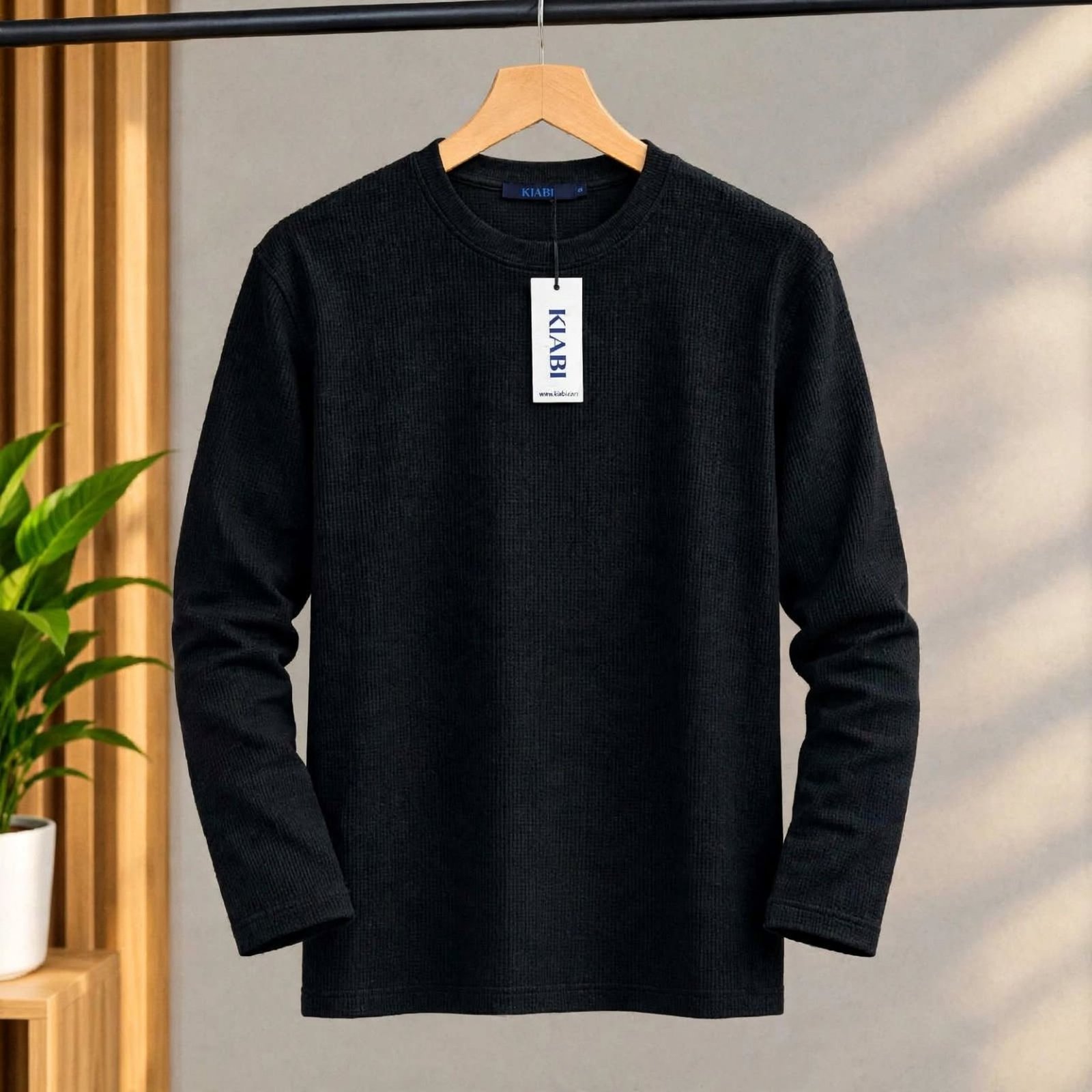 Waffle full sleeves (Black)