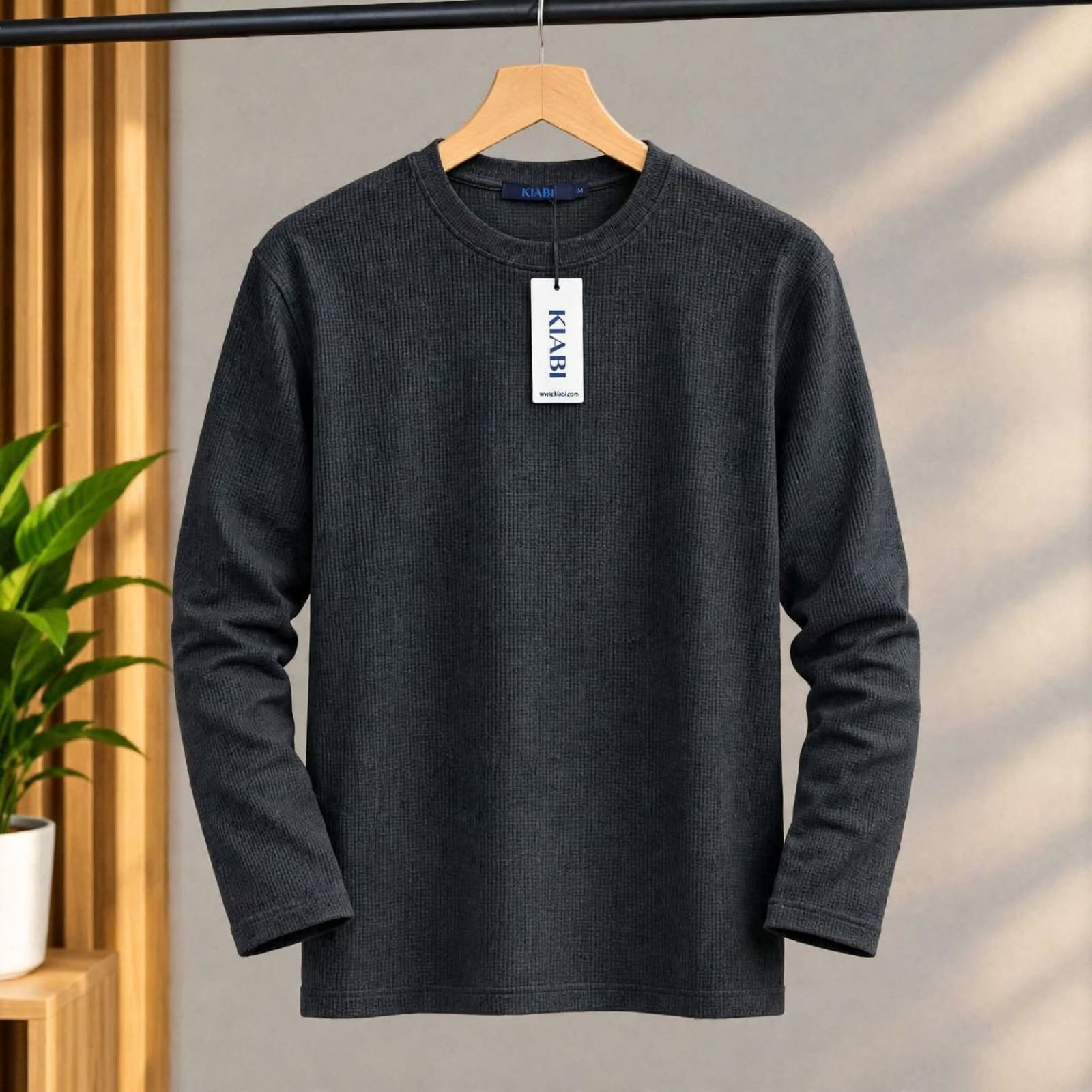 Waffle full sleeves (Charcoal)